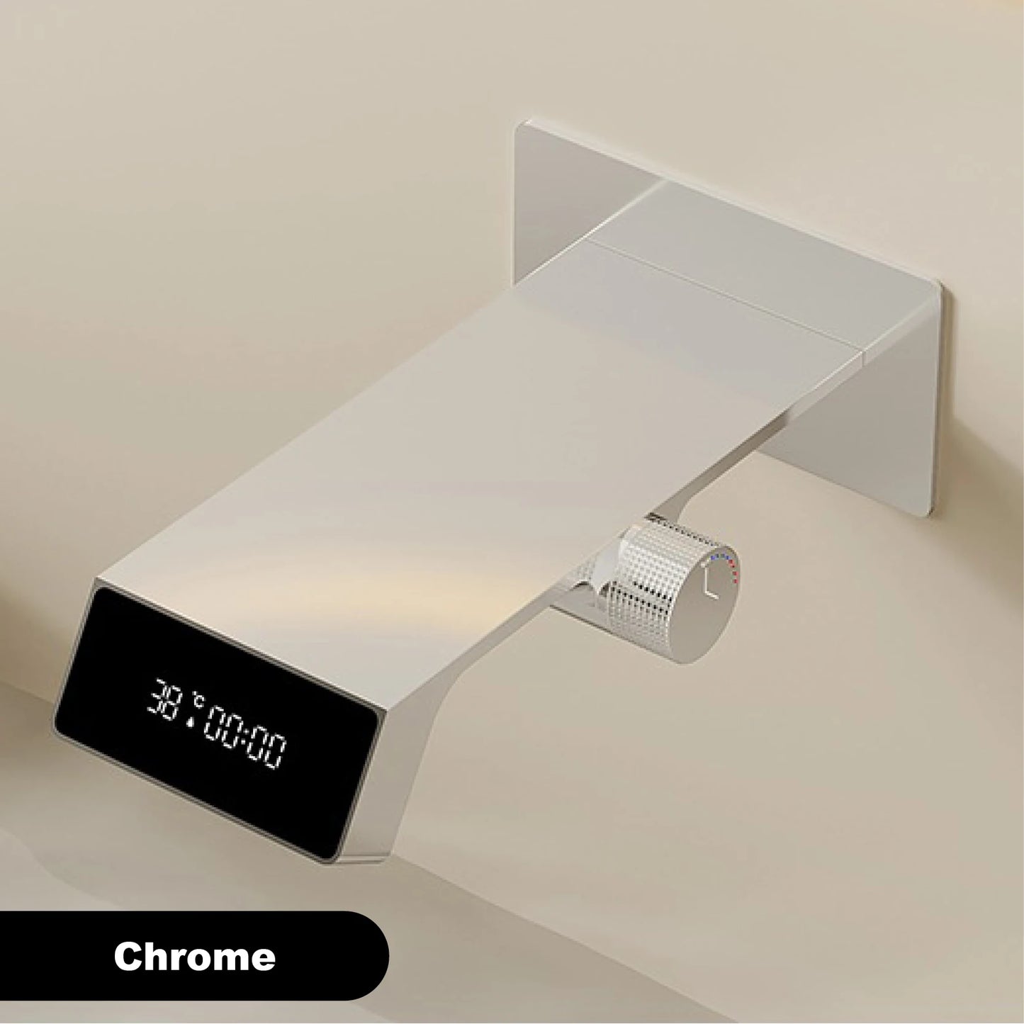 Wandarmatur in Gun-Grey mit LED-Display - Apoletta