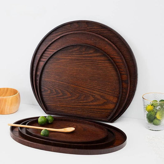 Holzteller & Serviertablett: Dekorative Ablage für Speisen, Kaffee & Desserts - ApolettaApoletta