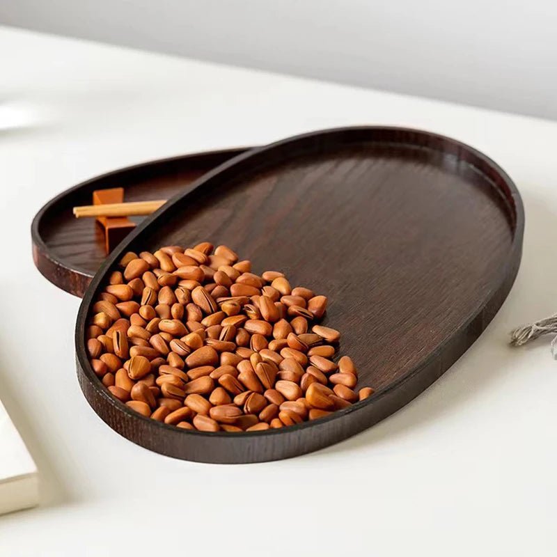 Holzteller & Serviertablett: Dekorative Ablage für Speisen, Kaffee & Desserts - ApolettaApoletta