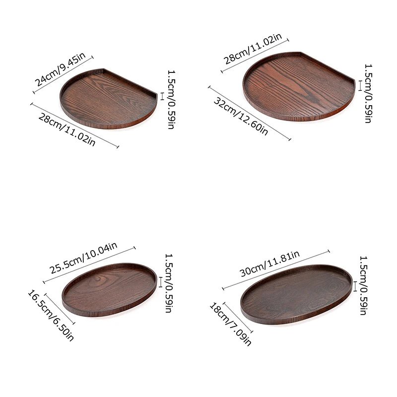 Holzteller & Serviertablett: Dekorative Ablage für Speisen, Kaffee & Desserts - ApolettaApoletta