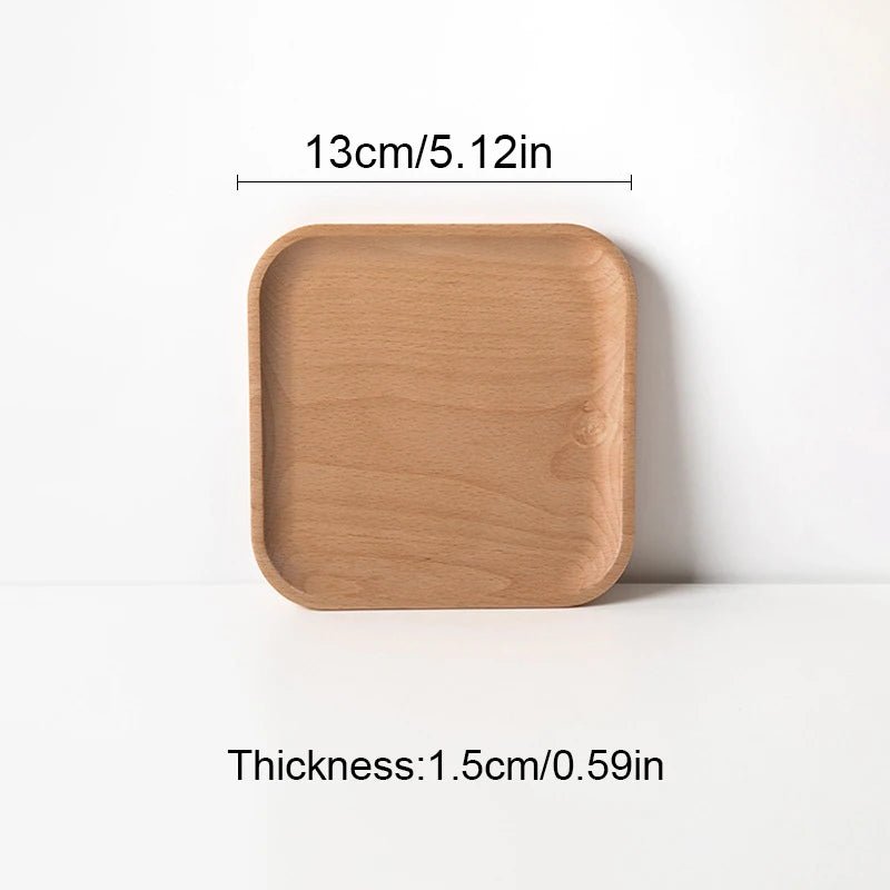 Holzteller & Serviertablett: Dekorative Ablage für Speisen, Kaffee & Desserts - ApolettaApoletta