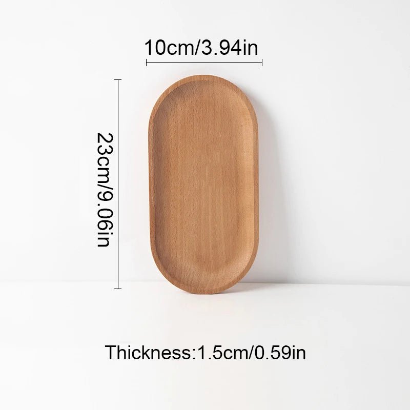 Holzteller & Serviertablett: Dekorative Ablage für Speisen, Kaffee & Desserts - ApolettaApoletta