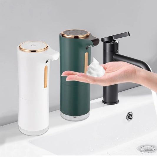 Grüner/weißer Seifenspender: 1200 mAh, berührungslos & wasserdicht für die Küche - ApolettaApoletta