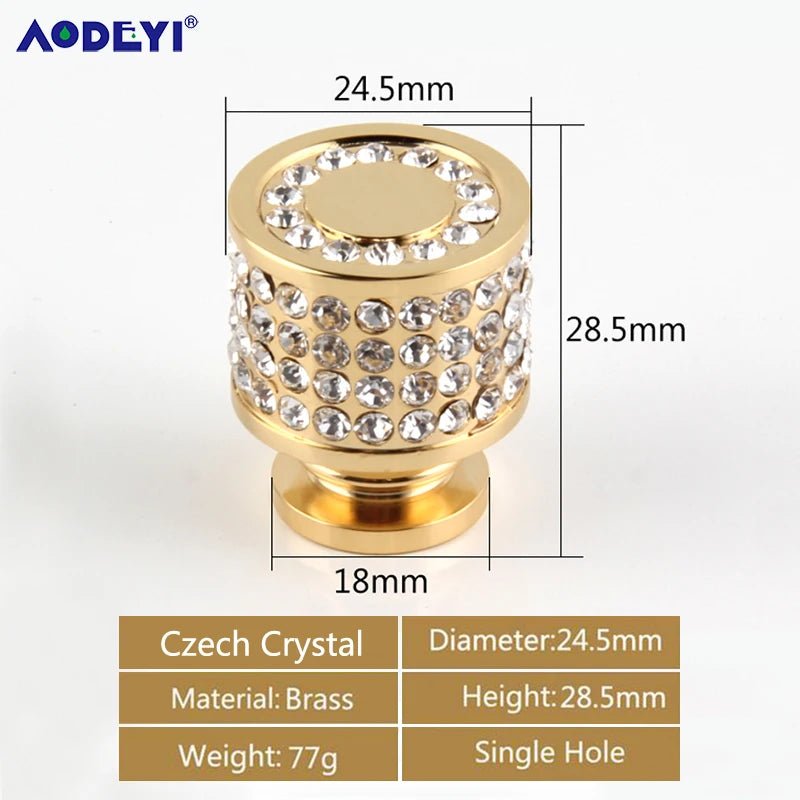 Kristall - Schubladengriffe in Diamant - Optik - ApolettaApoletta