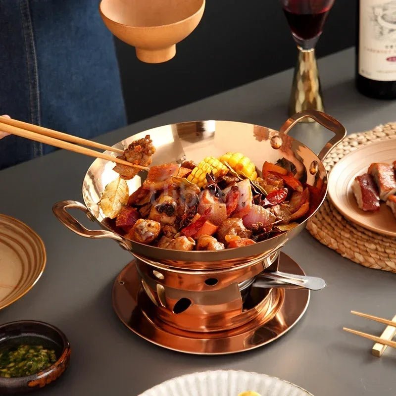 Verdickter Trockentopf: Robuster Edelstahl - Kochtopf für große Mengen & kleine Eintöpfe - ApolettaApoletta