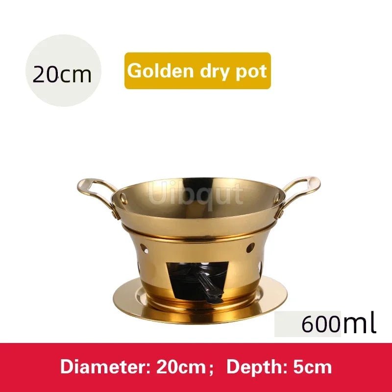 Verdickter Trockentopf: Robuster Edelstahl - Kochtopf für große Mengen & kleine Eintöpfe - ApolettaApoletta