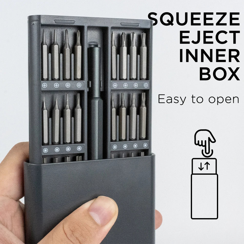 Präzisions - Schraubendreher - Set (25/63 - in - 1): Mini - Werkzeug für Handy - und PC - Reparaturen - ApolettaApoletta