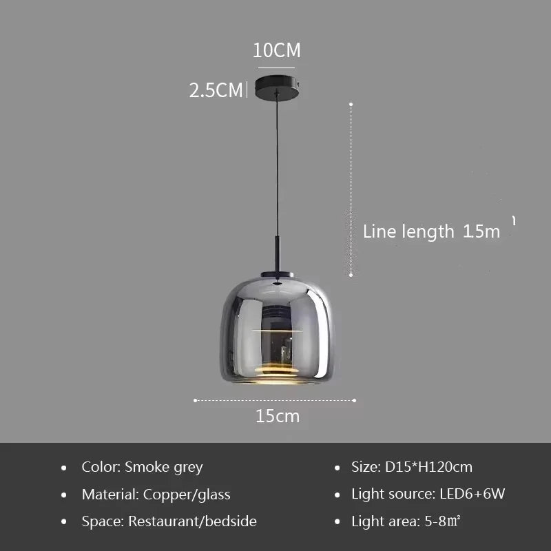 Moderne Pendelleuchte aus Glas - ApolettaApoletta