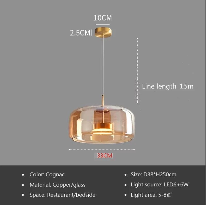 Moderne Pendelleuchte aus Glas - ApolettaApoletta