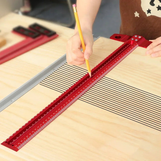 Präzisions - T - Lineal aus Aluminiumlegierung: Markierungswerkzeug für Holzbearbeitung - ApolettaApoletta