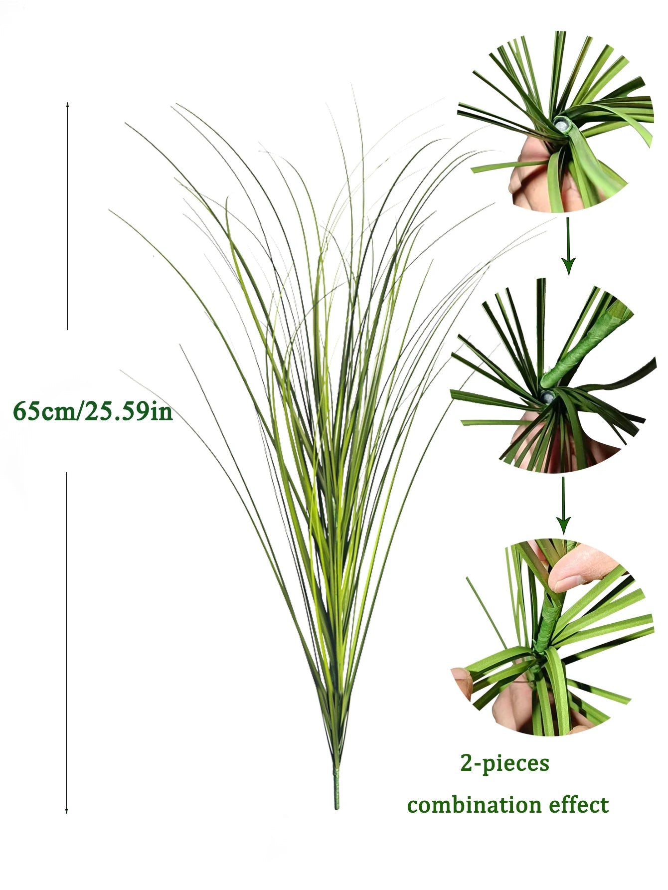 Künstliches Schilfrohrgras: 55 cm große Zwiebelgraspflanzen für Hochzeit, Garten & Büro - ApolettaApoletta