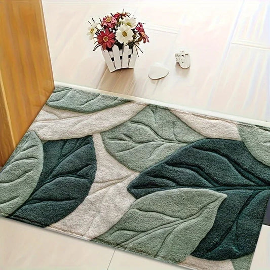 Fußmatte mit Blumenmuster: Weicher Kristallsamt & robuster Schmutzschutz - ApolettaApoletta