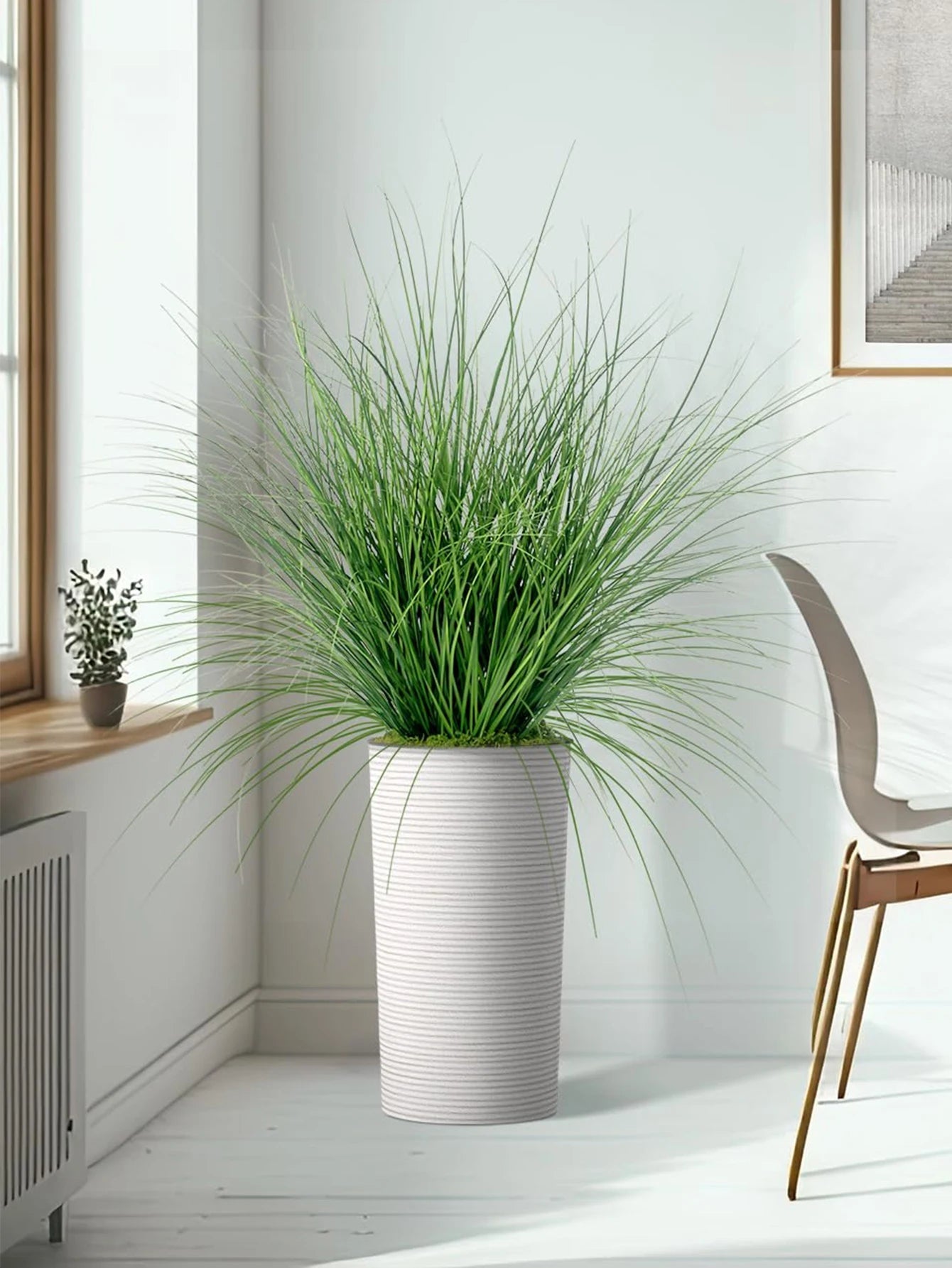 Künstliches Schilfrohrgras: 55 cm große Zwiebelgraspflanzen für Hochzeit, Garten & Büro - ApolettaApoletta