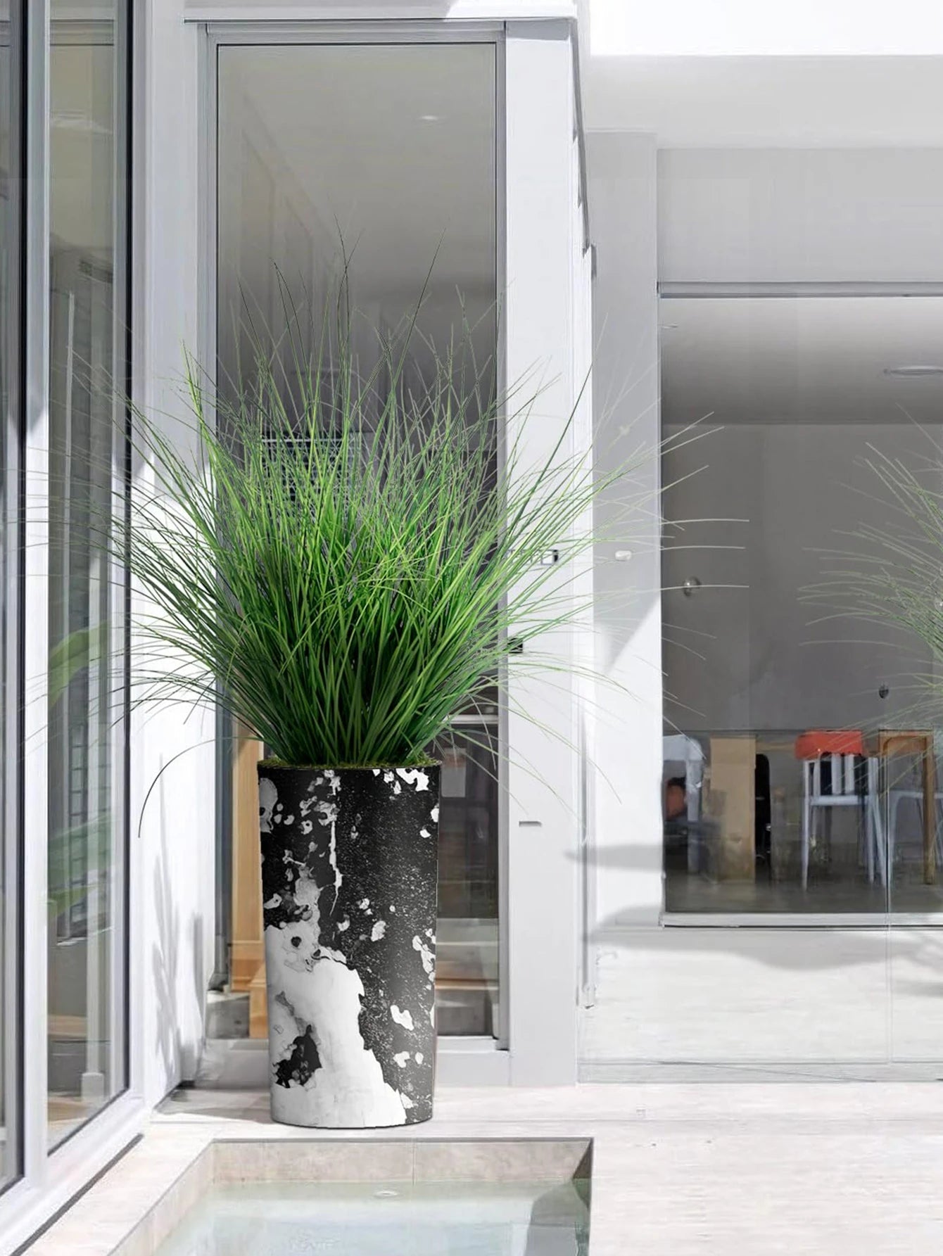 Künstliches Schilfrohrgras: 55 cm große Zwiebelgraspflanzen für Hochzeit, Garten & Büro - ApolettaApoletta