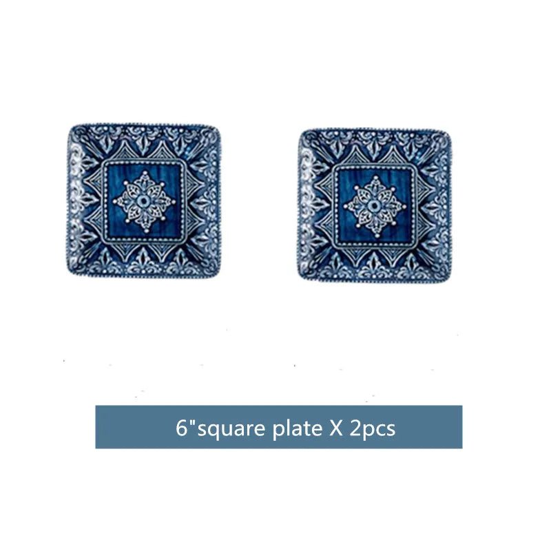 Relief - Geschirr - Set: Western - Teller, Schalen & Tassen für Steak, Dessert & Pasta - ApolettaApoletta