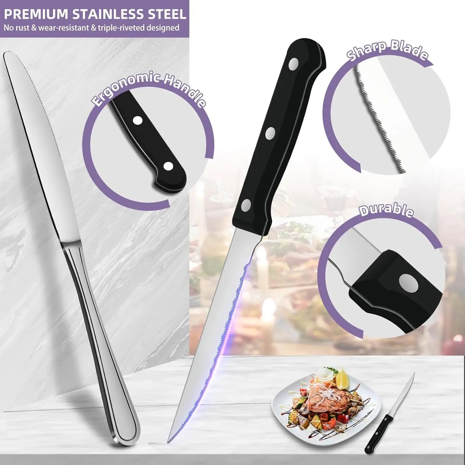 72 - teiliges Besteck - Set aus Edelstahl: Hochglanz für 12 Personen & spülmaschinengeeignet - ApolettaApoletta