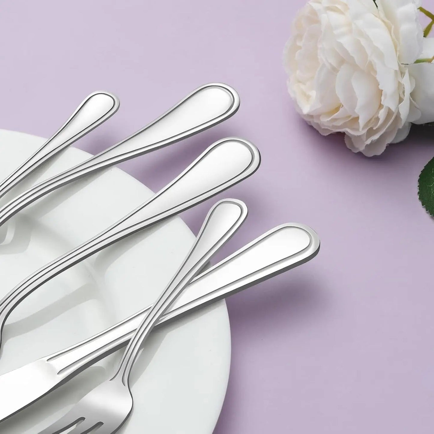 72 - teiliges Besteck - Set aus Edelstahl: Hochglanz für 12 Personen & spülmaschinengeeignet - ApolettaApoletta