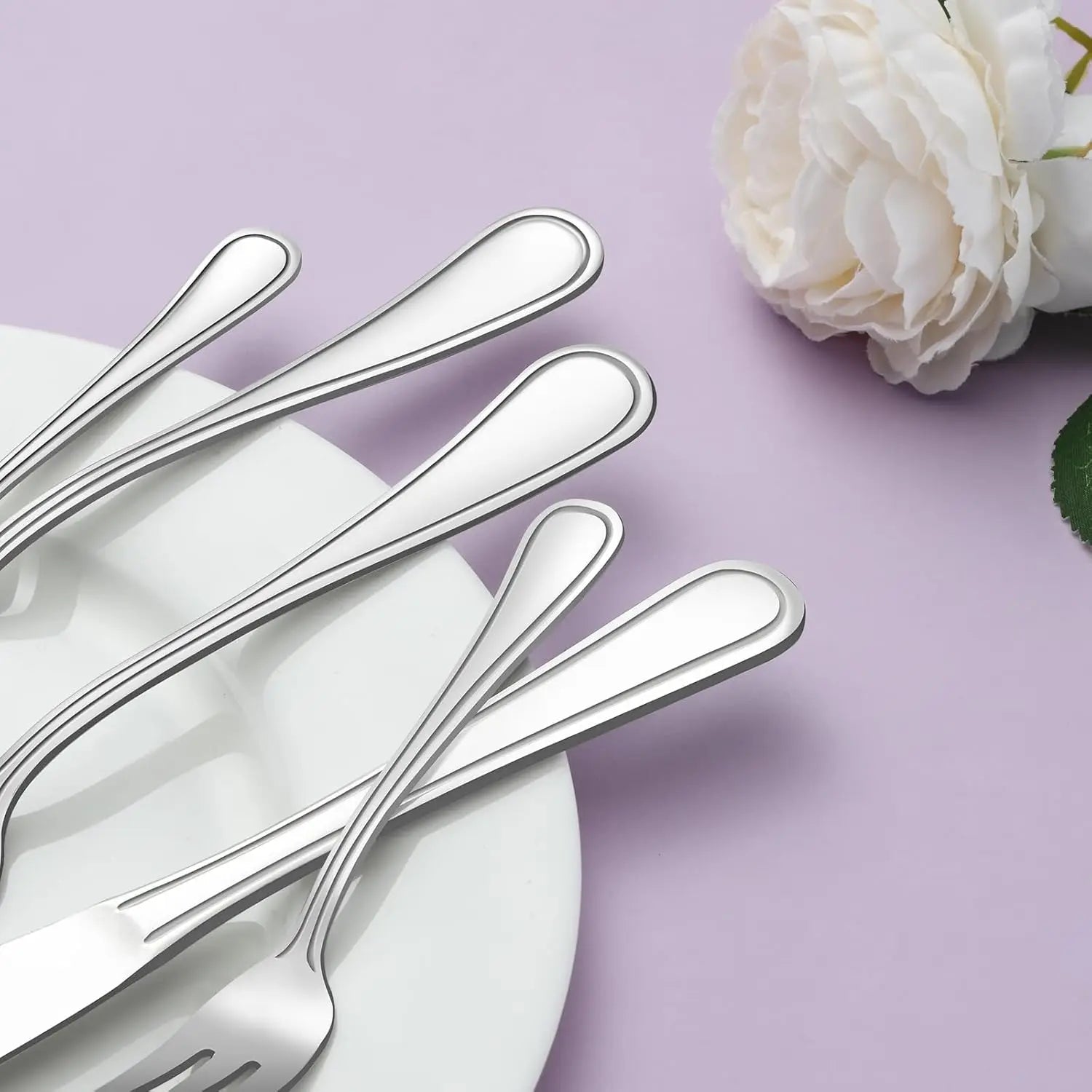 72 - teiliges Besteck - Set aus Edelstahl: Hochglanz für 12 Personen & spülmaschinengeeignet - ApolettaApoletta