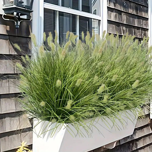 UV - beständige künstliche Zwiebel - Gras - Pflanzen: 8er - Set für Garten & Innen - Deko - ApolettaApoletta