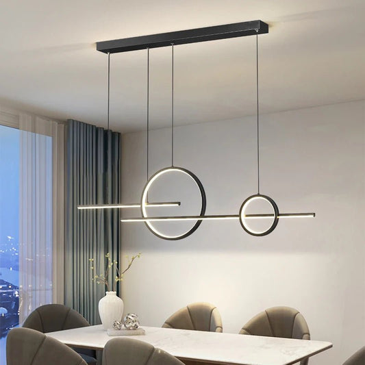 Moderne dimmbare LED - Pendelleuchte: Stilvolle Hängelampe für Wohnzimmer & Restaurant - ApolettaApoletta
