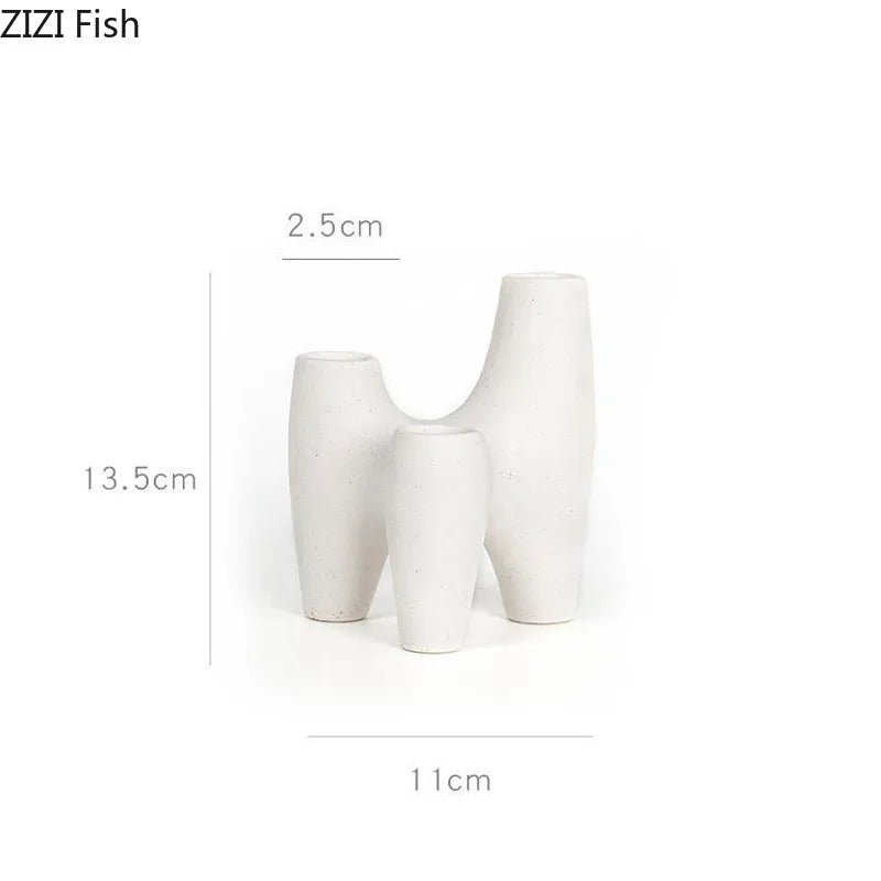 Kerzenhalter in Dreiecksform aus Keramik - ApolettaApoletta