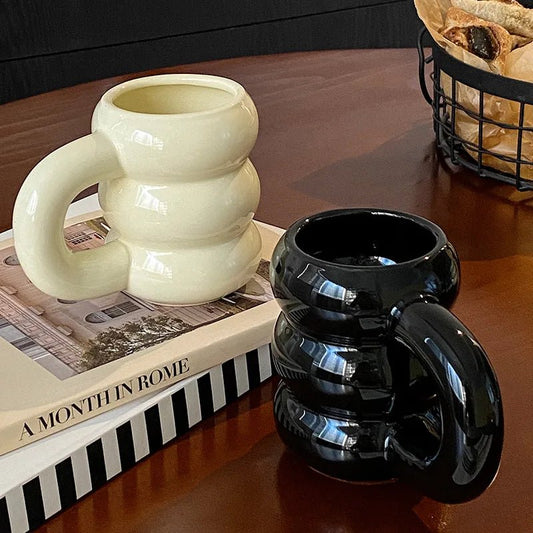 Niedliche Keramik - Kaffeetassen: Stilvolle Becher für dein Zuhause - ApolettaApoletta