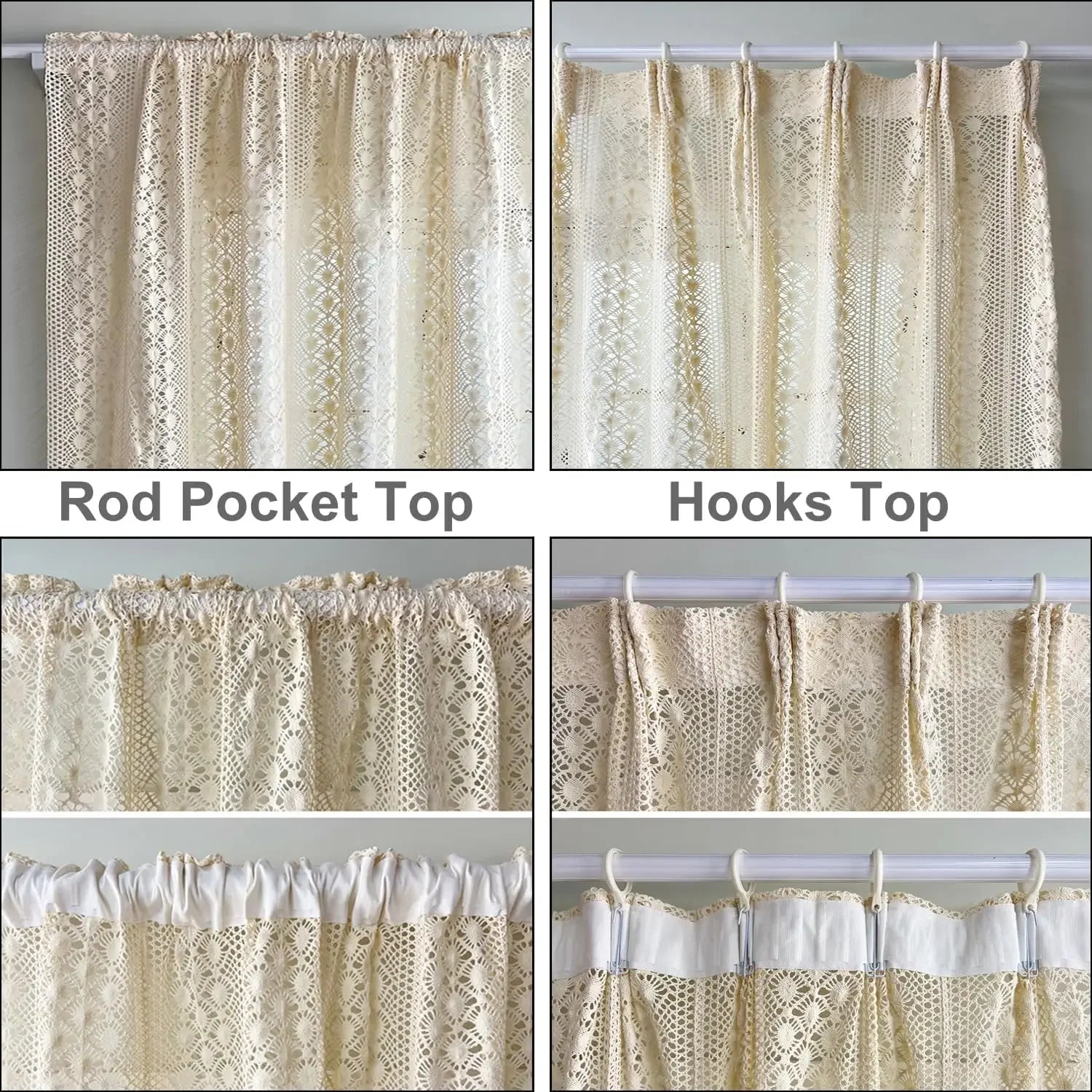 Häkel - Strickvorhänge: Boho - Chic &amp; Retro - Stil für Schlafzimmer und Terrasse - ApolettaApoletta