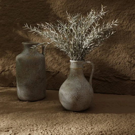 Keramikvase im Vintage - Stil: Handgefertigte Blumenvase für Wohnkultur - ApolettaApoletta