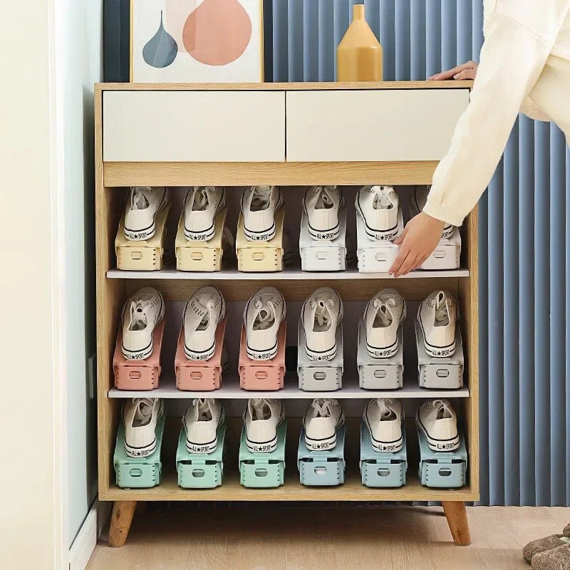 Schuh - Organizer: 10er - Set verstellbare Schuhstapler für mehr Platz - ApolettaApoletta