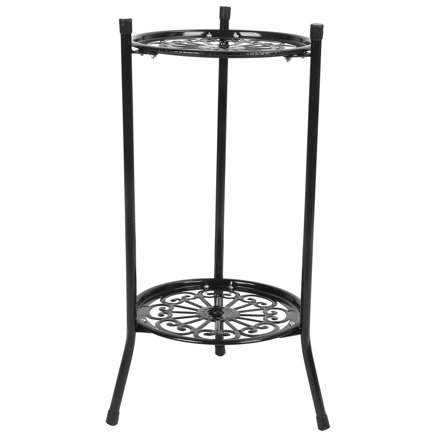 2 - stufiger Blumenständer aus Metall – Eleganter Blumentopfhalter für Haus & Garten - ApolettaApoletta
