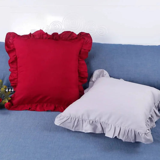 1er - Pack Kissenbezüge mit Rüschen: Französischer, romantischer & schicker Landhausstil - ApolettaApoletta