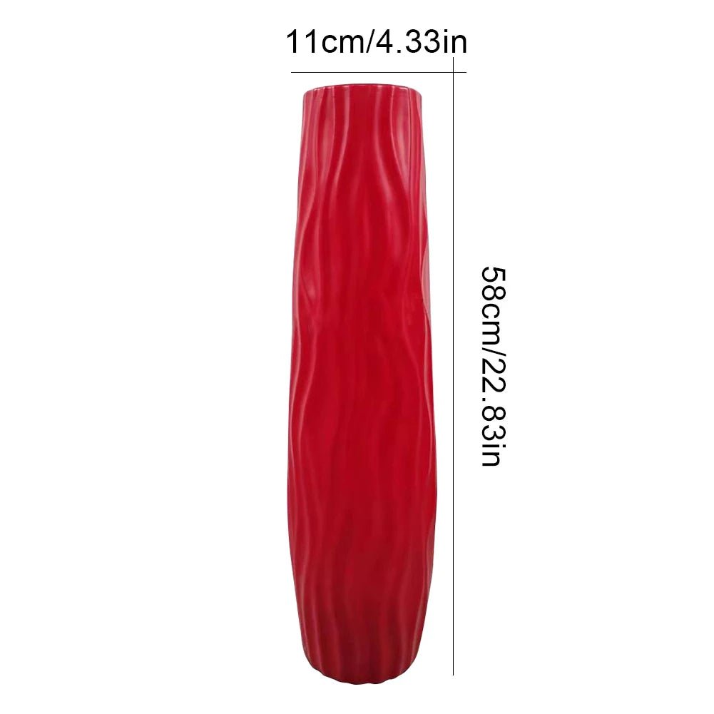 Große Bodenvase: Strukturierte Standvase mit exquisitem Linien - Design für das WohnzimmerGroße Bodenvase, strukturierte Standvase, exquisite Linien - Designvase für das Wohnzimmer - ApolettaApoletta