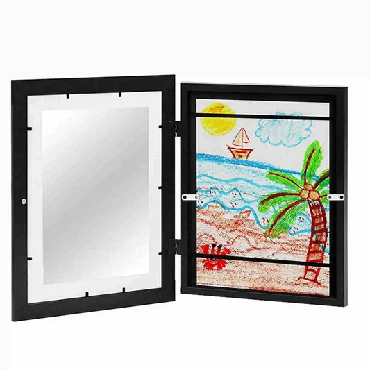 Holz - Fotorahmen: Tisch - Ölgemälde - Box & DIY - Rahmen für Kinderkunst - ApolettaApoletta