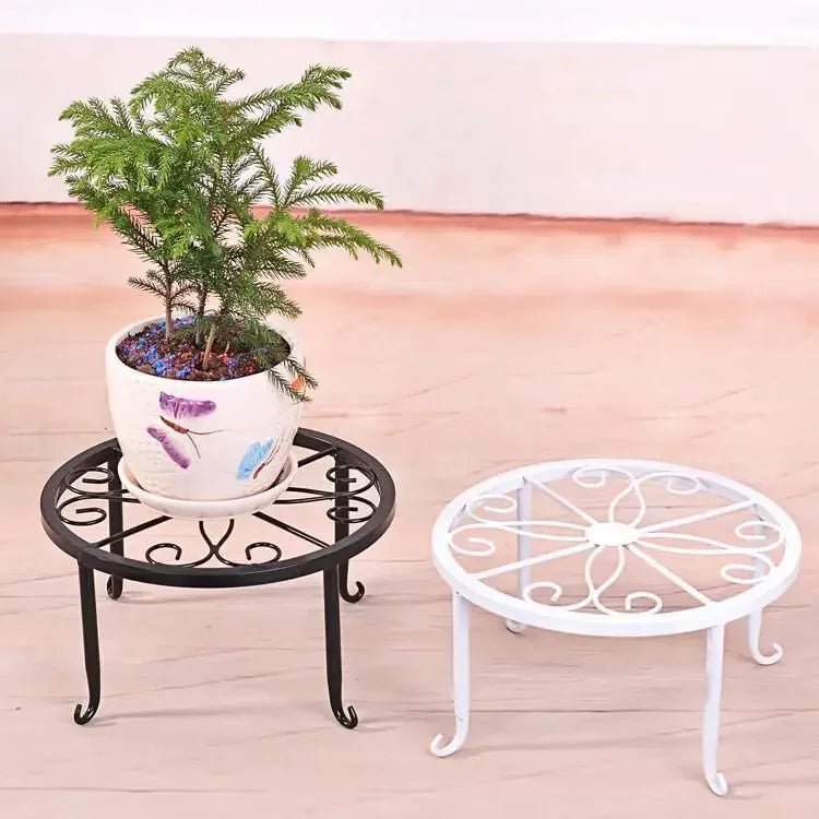 Retro Schmiedeeisen - Blumenständer – Eleganter Display - Ständer für Topfpflanzen - ApolettaApoletta