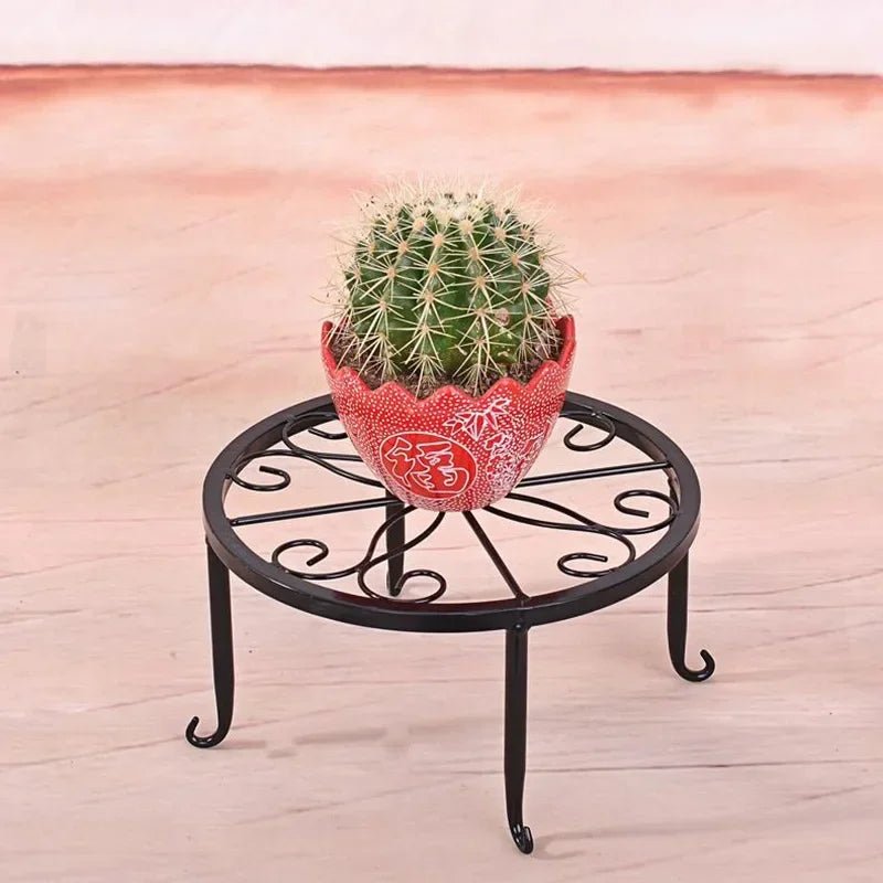 Retro Schmiedeeisen - Blumenständer – Eleganter Display - Ständer für Topfpflanzen - ApolettaApoletta
