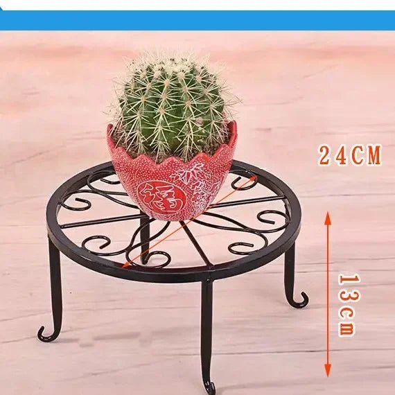 Retro Schmiedeeisen - Blumenständer – Eleganter Display - Ständer für Topfpflanzen - ApolettaApoletta