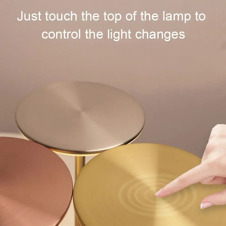 LED - Tischlampe mit Touch - Sensor: USB - aufladbare Leselampe für Schlafzimmer, Restaurant & Bar - ApolettaApoletta