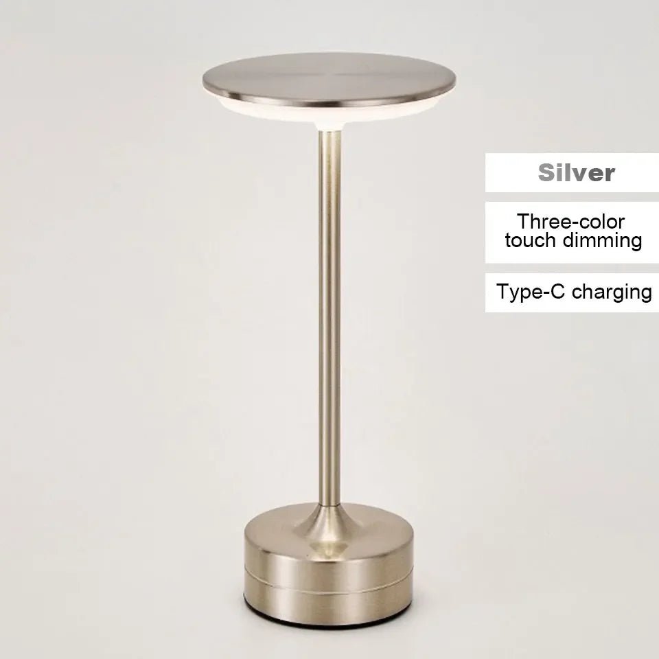 LED - Tischlampe mit Touch - Sensor: USB - aufladbare Leselampe für Schlafzimmer, Restaurant & Bar - ApolettaApoletta