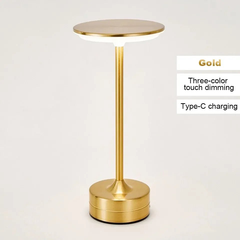 LED - Tischlampe mit Touch - Sensor: USB - aufladbare Leselampe für Schlafzimmer, Restaurant & Bar - ApolettaApoletta