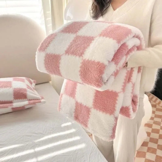 Rosa - weiße Flanell - Panda - Fleece - Decke: Weich & bequem für Sofa, Bett und Büro - ApolettaApoletta