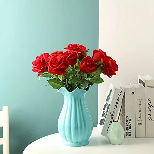 Realistischer künstlicher Rosenstrauß: 12er - Set für Hochzeit, Geburtstag & Heimdeko - ApolettaApoletta