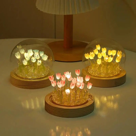 Handgemachte Tulpen - Nachttischlampe - ApolettaApoletta