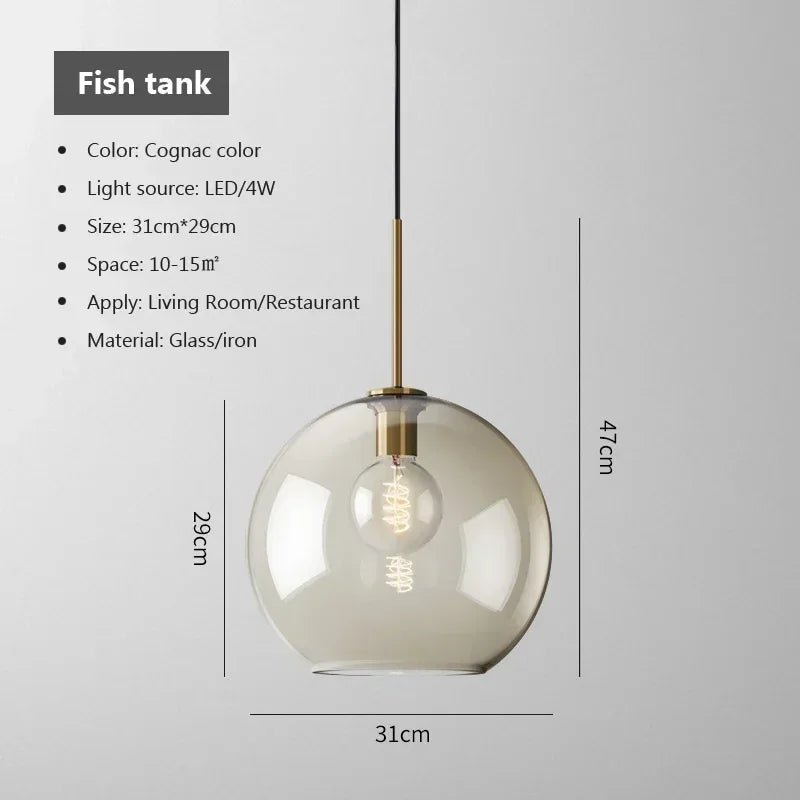 Moderne Glas - Pendelleuchte für Esszimmer & Küche - ApolettaApoletta