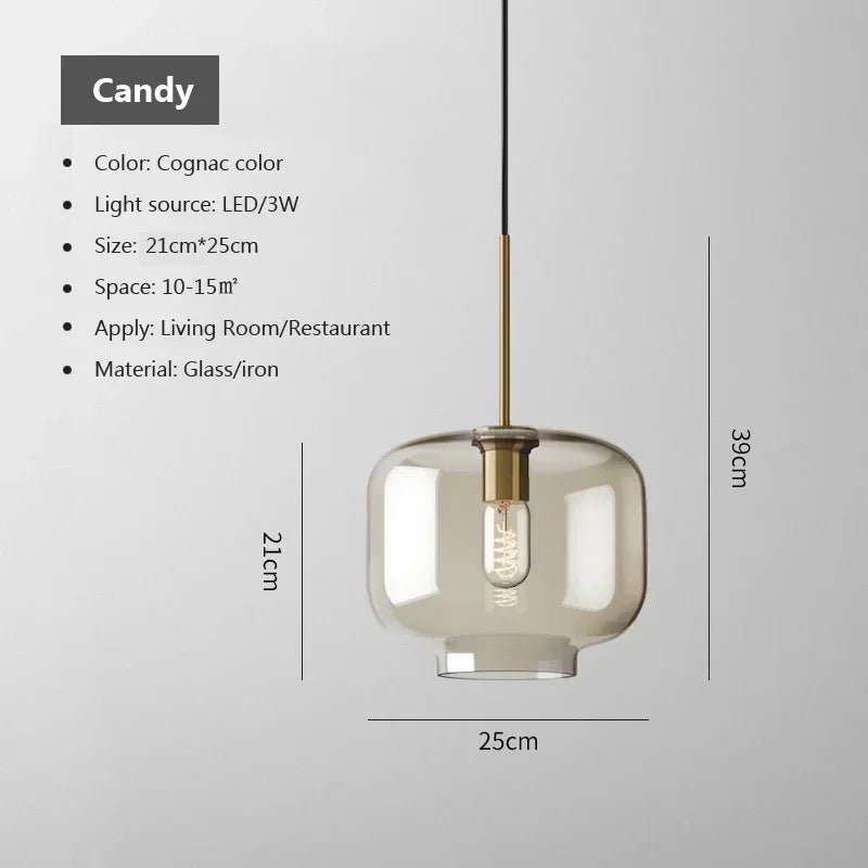 Moderne Glas - Pendelleuchte für Esszimmer & Küche - ApolettaApoletta