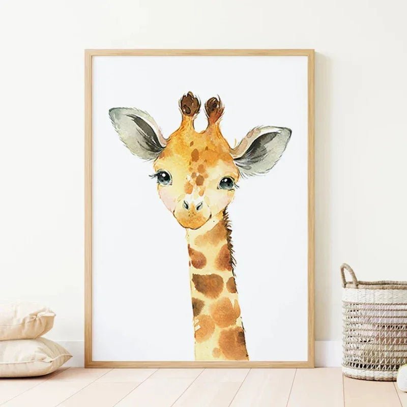 Safari Kinderzimmer Deko: 3er - Set Dschungel - Tier - Poster für das Baby - und Kinderzimmer - ApolettaApoletta