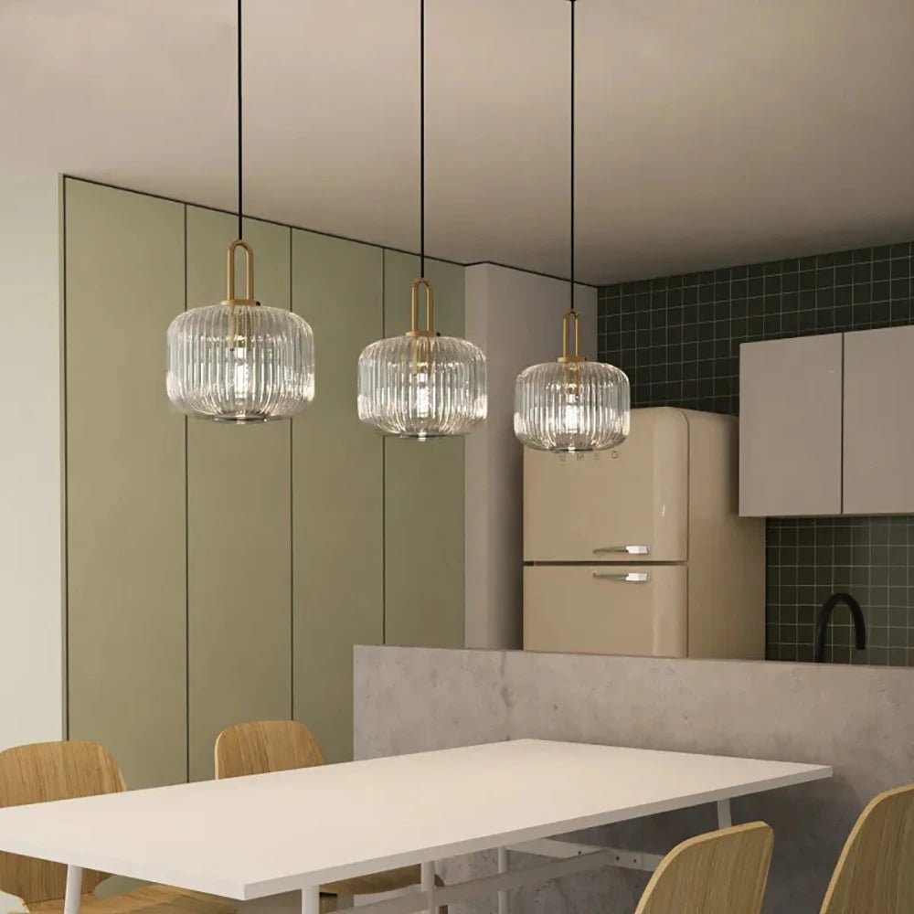 Japanische Glas - Pendelleuchte im Nordic - Stil - ApolettaApoletta