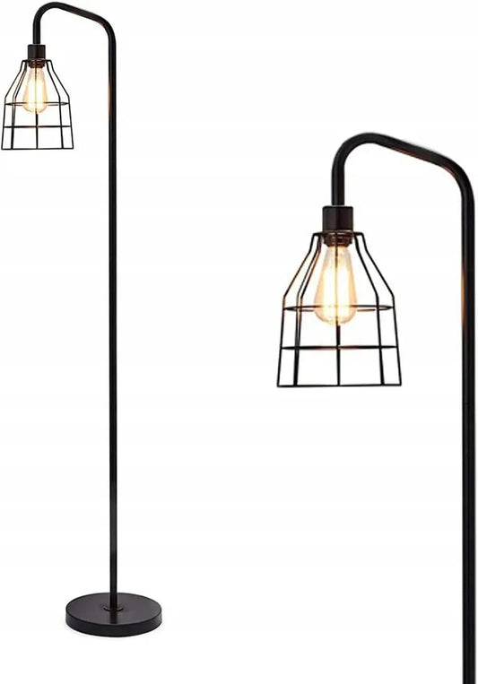 Industrielle Stehlampe mit LED - Glühbirne - ApolettaApoletta