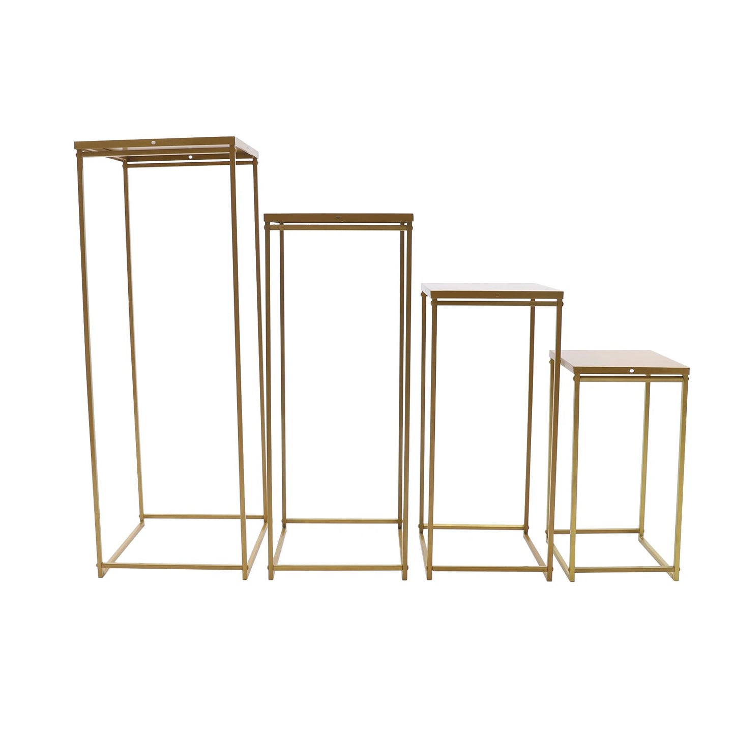 4er Set Gold Metall Pflanzenständer – Elegantes Rack für Indoor & Outdoor - ApolettaApoletta