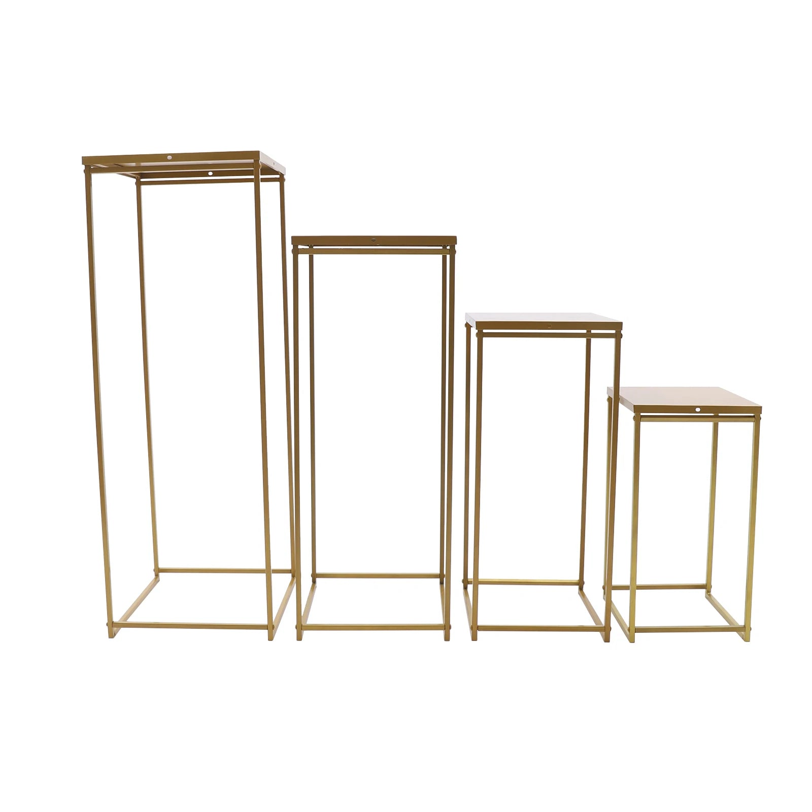 4er Set Gold Metall Pflanzenständer – Elegantes Rack für Indoor & Outdoor - ApolettaApoletta