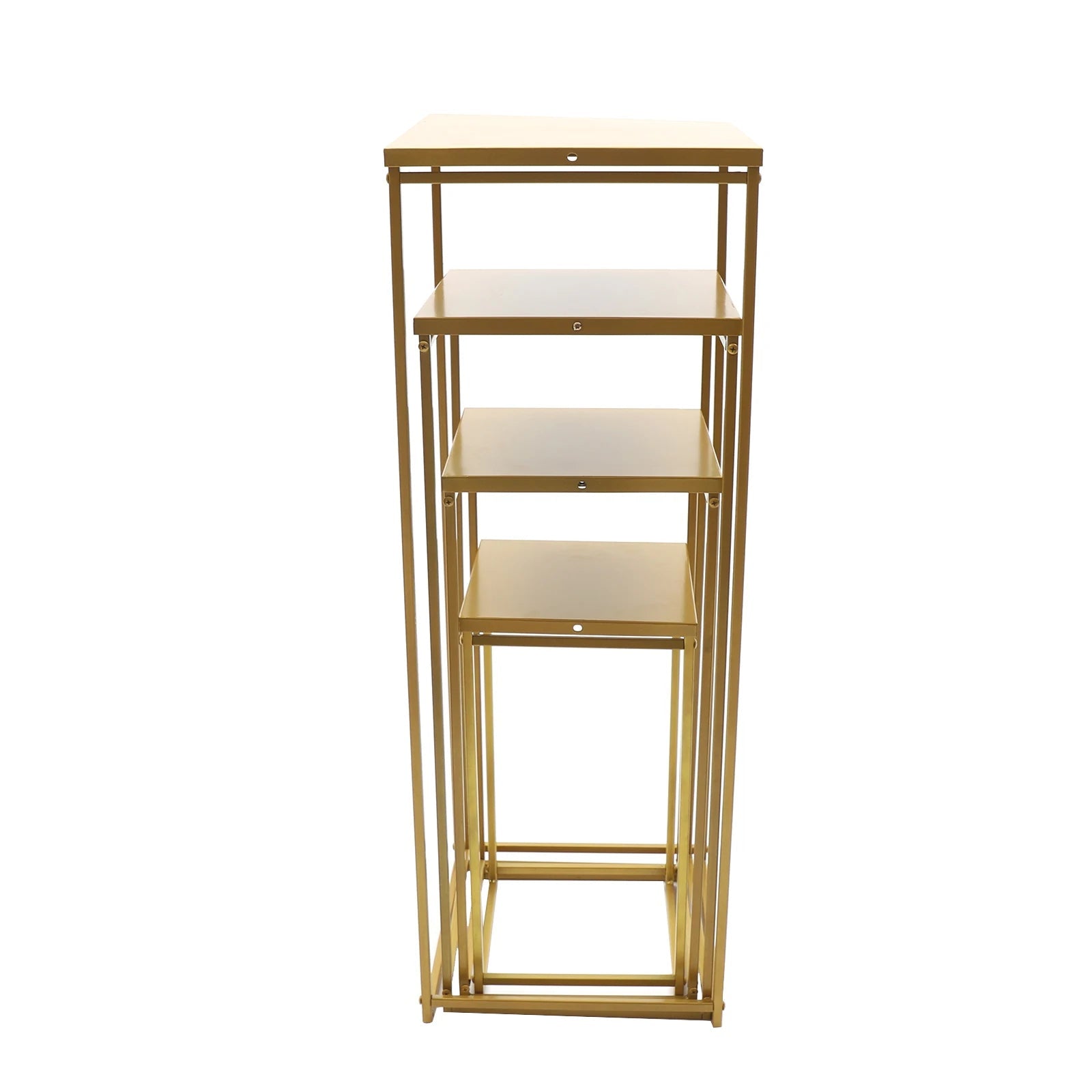 4er Set Gold Metall Pflanzenständer – Elegantes Rack für Indoor & Outdoor - ApolettaApoletta